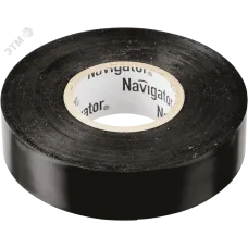 Изолента Navigator 71 229 NIT-B15-10/BL чёрная