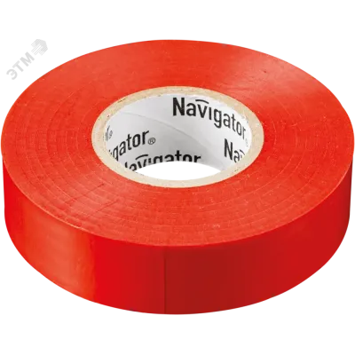 Изолента Navigator 71 230 NIT-B15-10/R красная