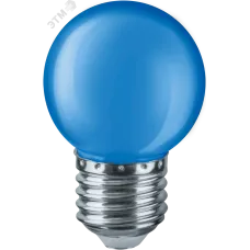 Лампа светодиодная LED 1вт Е27 синий шар