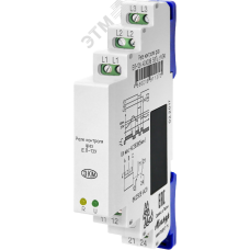 Реле контроля трехфазного линейного напряжения ЕЛ-13У в узком корпусе, для крановых электродвигателей