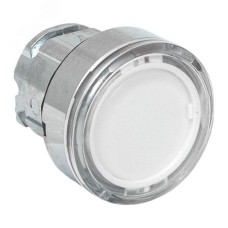 Исполнительный механизм кнопки XB4 белый плоский возвратный без фиксации, с подсветкой IP65