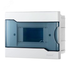 NEW Бокс с прозрачной крышкой Lezard  ЩРВ-П-6 для внутр.уст. 6-и модульных устройств 730-1000-006