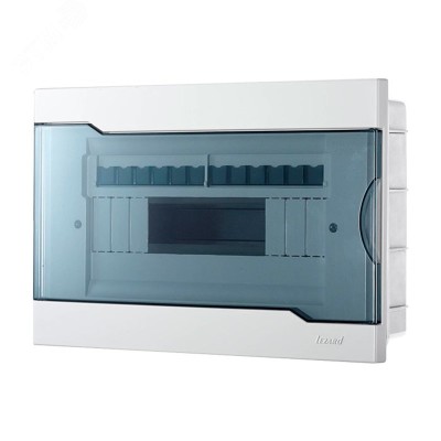 NEW Бокс с прозрачной крышкой Lezard ЩРВ-П-12 для внутр. уст. 12-и модульных устройств  730-1000-012