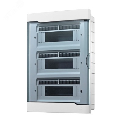 Бокс с прозрачной крышкой ЩРВ-П-36 для внутренней установки 36-и модульных устройств