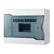 Щит распределительный навесной ЩРН-П-8 пластиковый с прозрачной крышкой