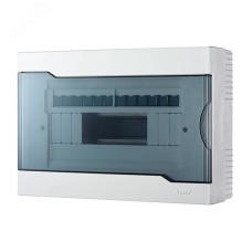 Щит распределительный навесной ЩРН-П-12 пластиковый с прозрачной крышкой