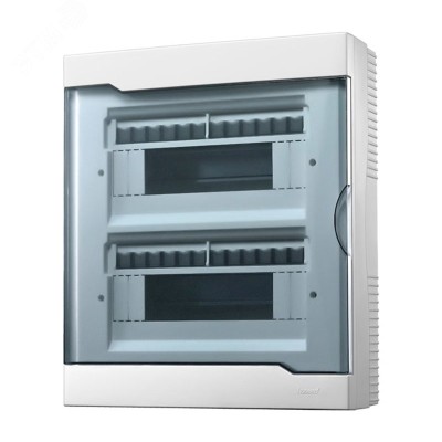 Бокс с прозрачной крышкой ЩРН-П-24 для наружной установки 24-х модульных устройств