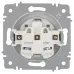 Розетка Intro Accent 6-206-01 2P+E Schuko со шторками, 16А-250В, IP20, СУ, AL/CU, белый
