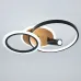 Светильник потолочный светодиодный ЭРА Модерн Rondo CLL-1-85-RC BK с ДУ 85W 3000-6500К черный/дерево