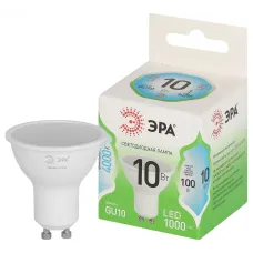 Лампа светодиодная ЭРА GREEN LINE LED MR16-10W-840-GU10 GL GU10 10 Вт софит яркий белый свет