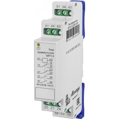 Реле промежуточное МРП-4 ACDC60В УХЛ4