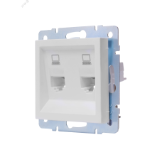 VESNA Розетка компьютерная двойная белая