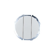 OSEN Выключатель 3-кл., 10 А, механизм, белый Lezard 743-0288-109