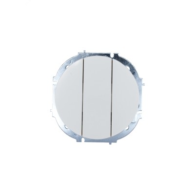 OSEN Выключатель 3-кл., 10 А, механизм, белый Lezard 743-0288-109