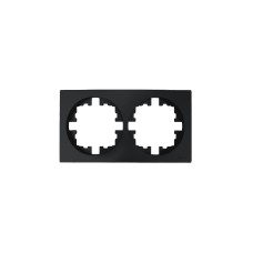 OSEN Рамка 2-ая универсальная, чёрный бархат Lezard 743-4200-147