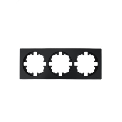 OSEN Рамка 3-ая универсальная, чёрный бархат Lezard 743-4200-148