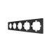 OSEN Рамка 5-ая универсальная, чёрный бархат Lezard 743-4200-150