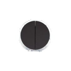 OSEN Выключатель 2-кл., 10 А, механизм, чёрный бархат Lezard 743-4288-101