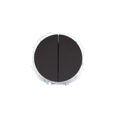 OSEN Выключатель 2-кл., 10 А, механизм, чёрный бархат Lezard 743-4288-101