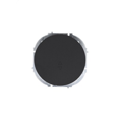 OSEN Выключатель проходной 1-кл., 10 А, механизм, чёрный бархат Lezard 743-4288-105