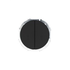 OSEN Выключатель проходной 2-кл., 10 А, механизм, чёрный бархат Lezard 743-4288-106