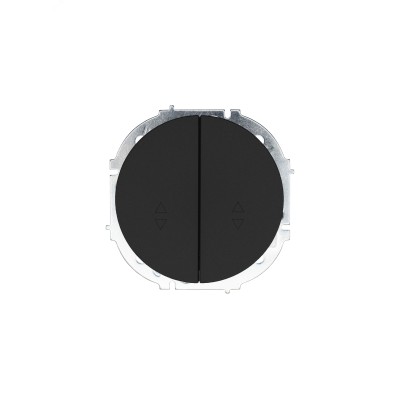 OSEN Выключатель проходной 2-кл., 10 А, механизм, чёрный бархат Lezard 743-4288-106