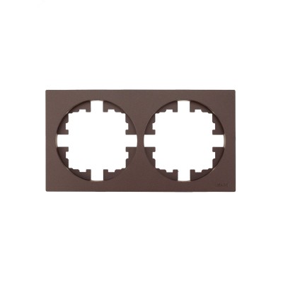 OSEN Рамка 2-ая универсальная, шоколад Lezard 743-7300-147