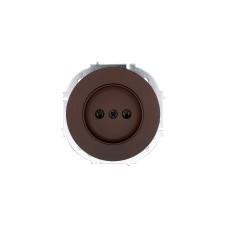 OSEN Розетка без заземления, 16 А, механизм, шоколад Lezard 743-7388-121B