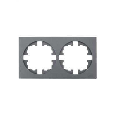 OSEN Рамка 2-ая универсальная, серый матовый Lezard 743-7400-147