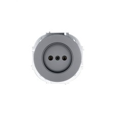 OSEN Розетка без заземления, 16 А, механизм, серый матовый Lezard 743-7488-121B