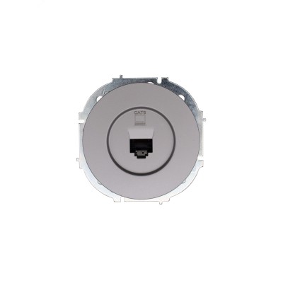 OSEN Розетка компьютерная Cat 6, механизм, серый матовый Lezard 743-7488-140