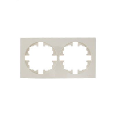 OSEN Рамка 2-ая универсальная, слоновая кость Lezard 743-9000-147