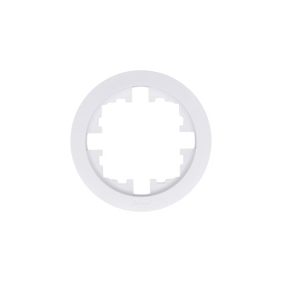 OSEN Рамка 1-ая универсальная, белая, круглая Lezard 744-0200-146