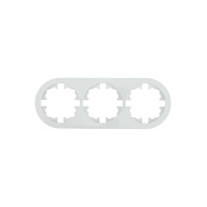 OSEN Рамка 3-ая универсальная, белая, круглая Lezard 744-0200-148