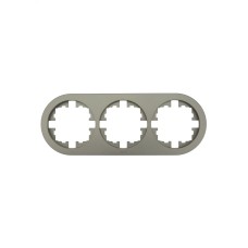 OSEN Рамка 3-ая универсальная, титан, круглая Lezard 744-3700-148