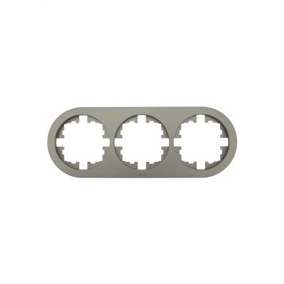 OSEN Рамка 3-ая универсальная, титан, круглая Lezard 744-3700-148