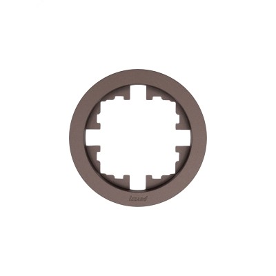 OSEN Рамка 1-ая универсальная, шоколад, круглая Lezard 744-7300-146