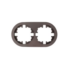 OSEN Рамка 2-ая универсальная, шоколад , круглая Lezard 744-7300-147