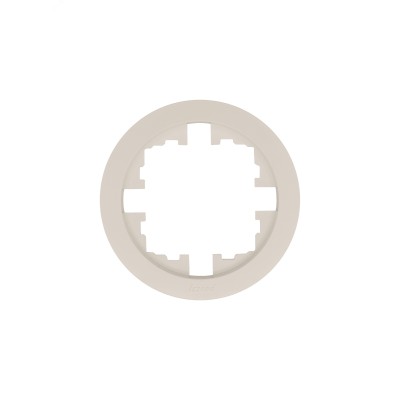 OSEN Рамка 1-ая универсальная, слоновая кость, круглая Lezard 744-9000-146