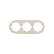 OSEN Рамка 3-ая универсальная, слоновая кость, круглая Lezard 744-9000-148