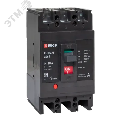 LS63 15кА 3P 25А ProPact EKF