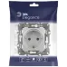 14-2101-03 ЭРА Розетка 2P+E Schuko, 16A-250В, IP20, Эра Elegance, алюминий (10/100/3500)