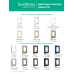 ATLASDESIGN AIR 3-постовая РАМКА, ШАМПАНЬ/дымчатый белый