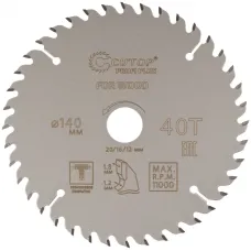 Диск пильный по дереву с тефлоновым покрытием 40Т, Profi plus, 140x1,2/1,8x20/16/12 мм