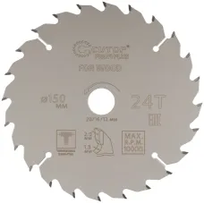 Диск пильный по дереву с тефлоновым покрытием 24Т, Profi plus, 150x1,3/2,0x20/16/12 мм