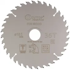 Диск пильный по дереву с тефлоновым покрытием 36Т, Profi plus, 185x1,3/2,0x30/25,4/20/16 мм