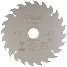 Диск пильный по дереву с тефлоновым покрытием 24Т, Profi plus, 190x1,5/2,2x30/25,4/20/16 мм