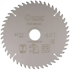 Диск пильный по дереву с тефлоновым покрытием 48Т, Profi plus, 200x1,5/2,2x32/30/25,4/20 мм