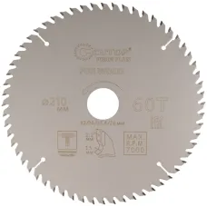Диск пильный по дереву с тефлоновым покрытием 60Т, Profi plus, 210x1,5/2,2x32/30/25,4/20 мм