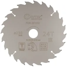 Диск пильный по дереву с тефлоновым покрытием 24Т, Profi plus, 230x1,6/2,4x32/30/25,4/20 мм